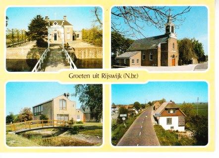 RIJSWIJK (N.Br.), - 4 luik.  16-04, Ophalen of Verzenden, 1980 tot heden, Gelopen, Noord-Brabant