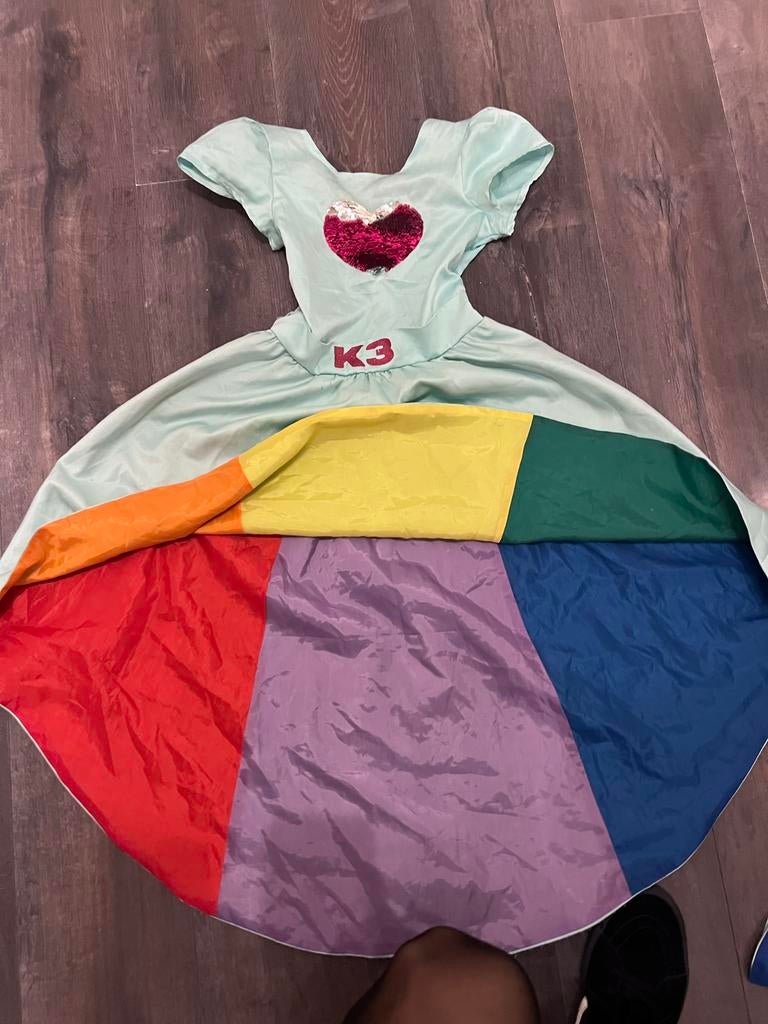 K3 jurkje, Kinderen en Baby's, Carnavalskleding en Verkleedspullen, Ophalen, Zo goed als nieuw, 146 t/m 152, Meisje