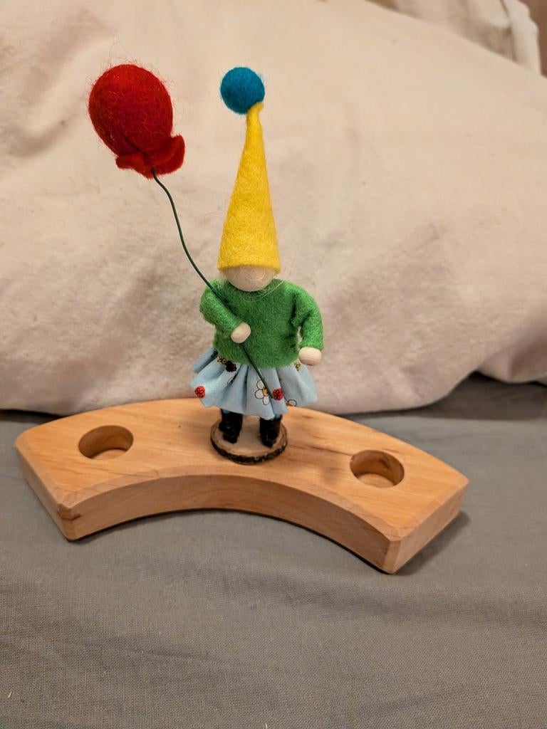 Verjaardag kindje steker, Ophalen of Verzenden, Nieuw, Figuurtje(s), Wolvilt