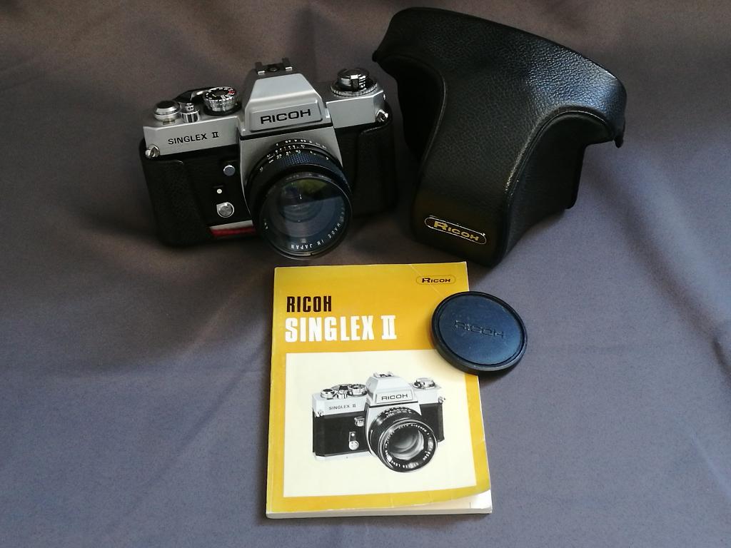Ricoh Singlex II met Auto Rikenon 50 mm f/2.0, Ophalen of Verzenden, Gebruikt, Spiegelreflex, Overige Merken