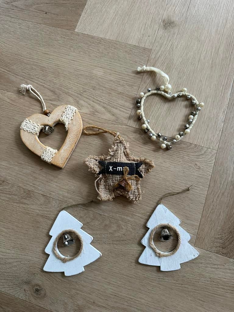 Kerstboomhangers - Set van 5, Diversen, Kerst, Ophalen of Verzenden, Zo goed als nieuw