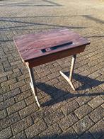 Vintage schooltafel met opbergruimte, Ophalen, Gebruikt, 50 tot 100 cm, Vintage