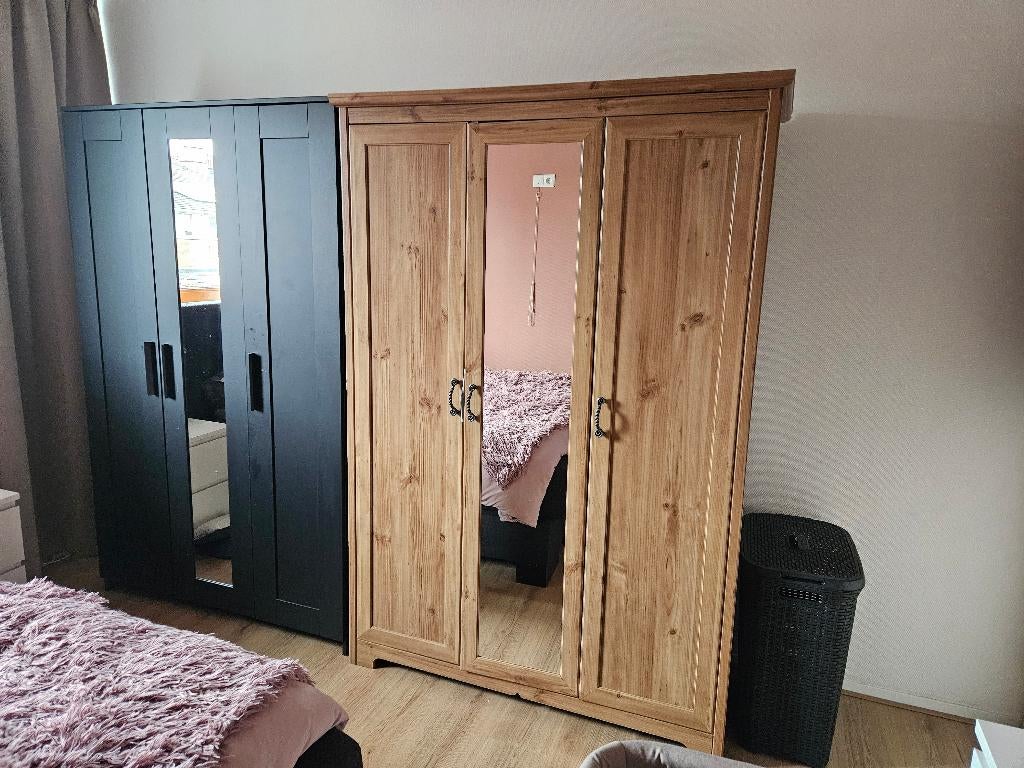 Ikea brimnes kledingkast met 3 deuren - zwart, Huis en Inrichting, Kasten | Kledingkasten, Ophalen, Met deur(en), Gebruikt, 100 tot 150 cm