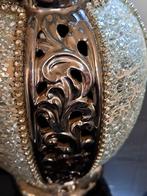 Decoratieve zilverkleurige vazen met mozaïek, Huis en Inrichting, Woonaccessoires | Vazen, Ophalen, Overige kleuren, 50 tot 75 cm