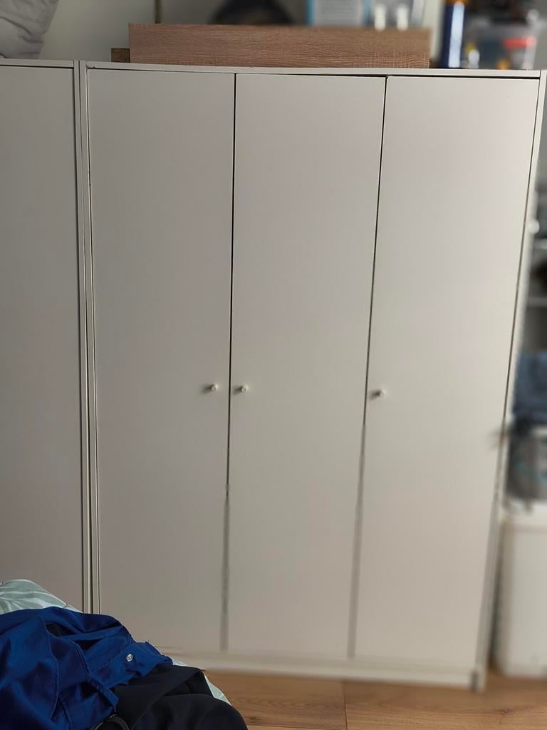 Ikea Kleppstad kast 3-deurs hang/leg, Gebruikt, 150 tot 200 cm, 50 tot 75 cm, 50 tot 100 cm
