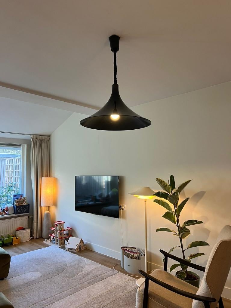 Vintage Dutch Design Hanglamp - Marco Loor, Kunststof, Gebruikt, Midcentury, modern, vintage, space age, design, Ophalen of Verzenden