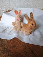 Oud klein  konijntje ( Steiff ) en haasje, Ophalen of Verzenden