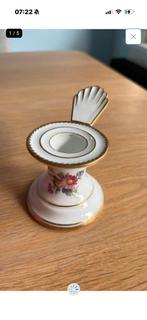 Royal Copenhagen Kaarsenstandaard - Bloemmotief & Goud, Ophalen of Verzenden, Keramiek of Aardewerk