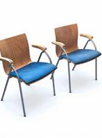 Thonet Vergaderstoelen Zitting 2 stuks, Ophalen, Gebruikt, Twee, Vintage, retro, design