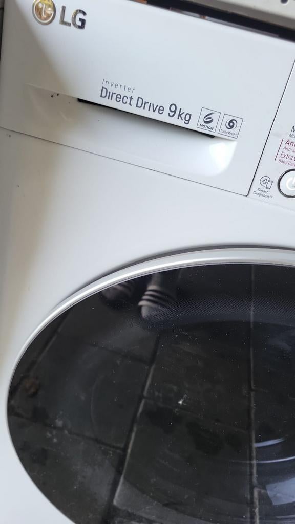 9kilo trommel zeer luxe wasmachine LG A++, 1200 tot 1600 toeren, Minder dan 85 cm, 8 tot 10 kg, Ophalen of Verzenden