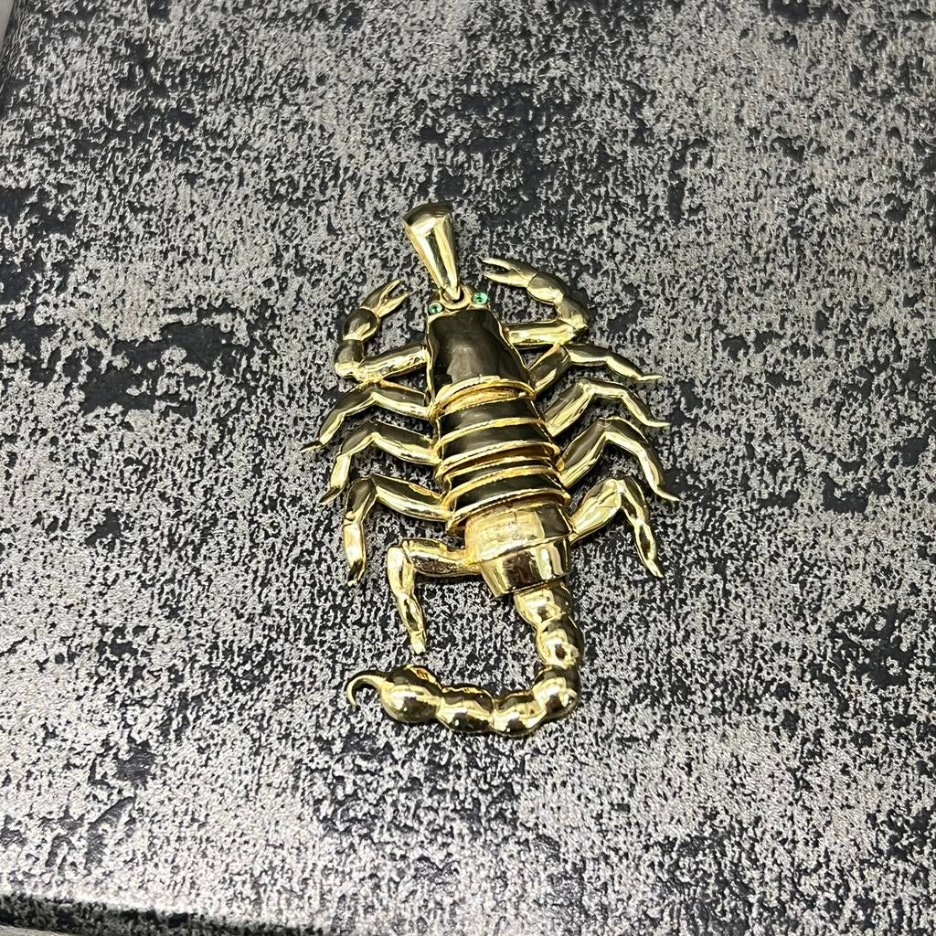 14 karaat gouden kettinghanger schorpioen model, Ophalen of Verzenden, Nieuw, Goud