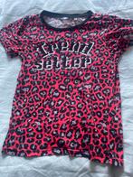 Leopardprint T-shirt met pailletten - Maat 146/152, Kinderen en Baby's, Kinderkleding | Maat 146, Ophalen of Verzenden, Gebruikt