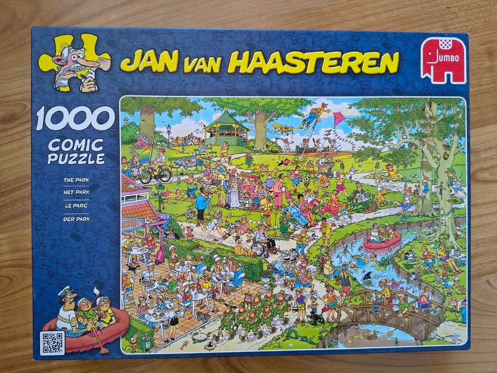 Jan van Haasteren puzzel - Het park, Ophalen of Verzenden, 500 t/m 1500 stukjes