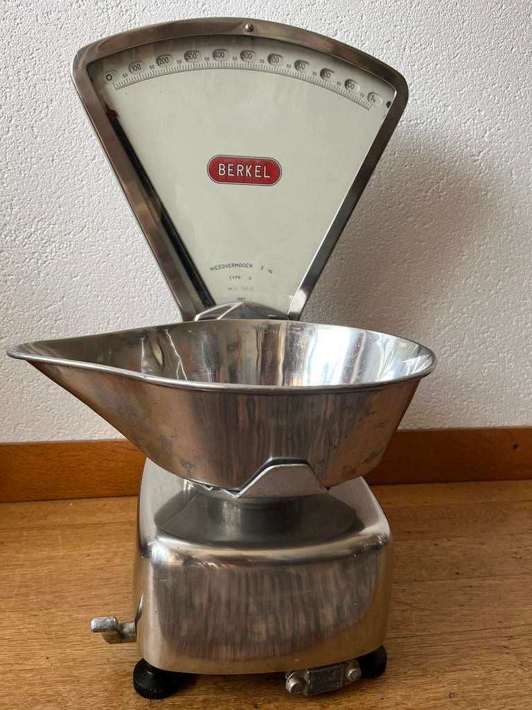 Van Berkel weegschaal tot 2 kg. RVS met schaal, Ophalen, Keukenweegschaal, Gebruikt, Minder dan 10 kg