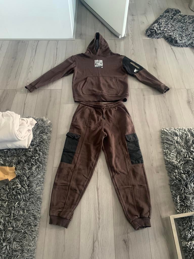 C&A Cargojoggingbroek met hoodie, Kleding | Dames, Huispakken, Ophalen of Verzenden, Zo goed als nieuw, Maat 38/40 (M), Grijs