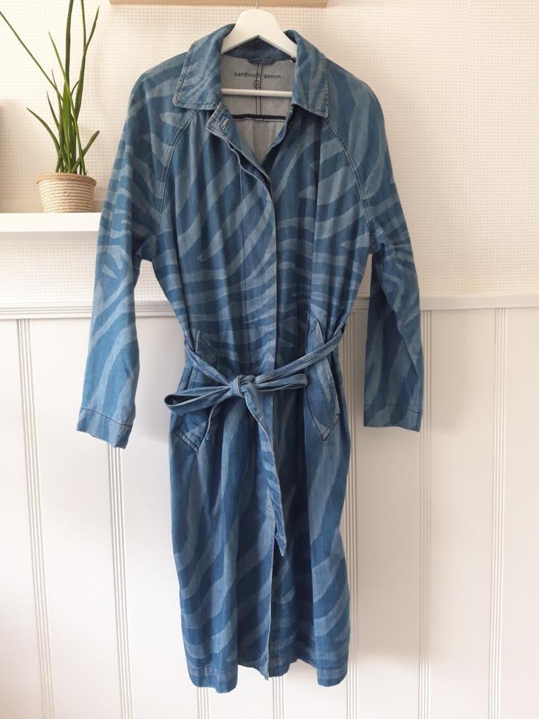 Sandwich hippe spijkerjas 40, Kleding | Dames, Maat 38/40 (M), Blauw, Ophalen of Verzenden, Zo goed als nieuw