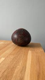 Unieke handgesneden kokosnoot met etnische motieven, Ophalen of Verzenden