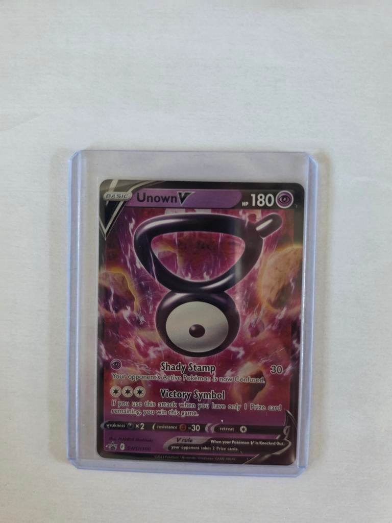 Pokémon Kaart: Unown V promo- Zo goed als nieuw, Ophalen of Verzenden, Zo goed als nieuw, Losse kaart