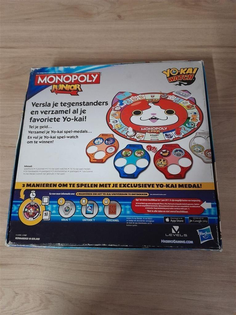 Monopoly junior Yo-Kai watch - s1946, Verzenden, Zo goed als nieuw