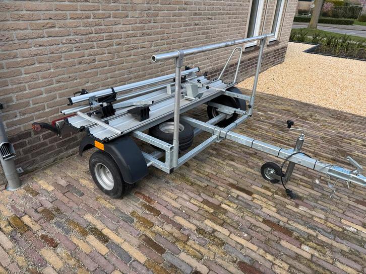 Shorty trailer voor fietsen, scooter of lichte motor, Auto diversen, Aanhangers en Bagagewagens, Zo goed als nieuw, Ophalen