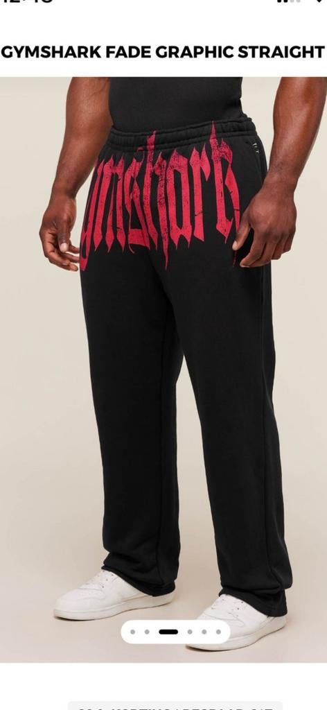 Gymshark Fade Graphic Straight joggingbroek, Kleding | Heren, Fitness, Maat 48/50 (M), Ophalen of Verzenden, Zo goed als nieuw