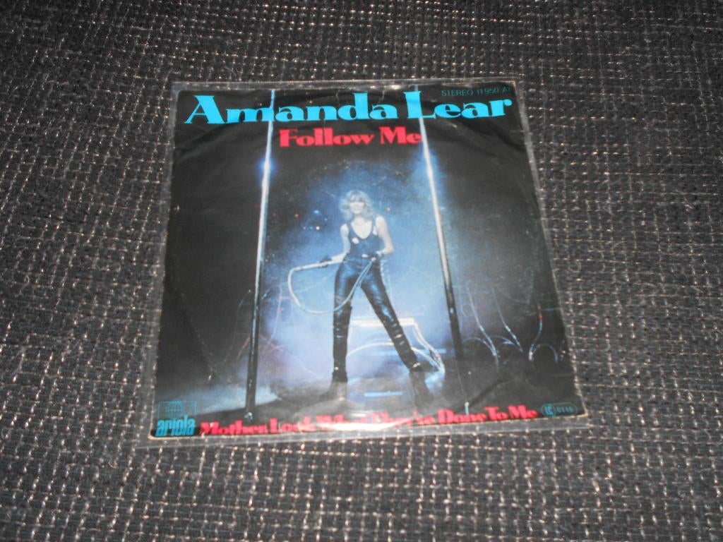 follow me -amanda lear, Gebruikt, 7 inch, Single, Ophalen of Verzenden
