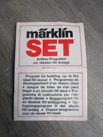 Marklin set etappe- programma voor de ideale h0- baan boekje, Wisselstroom, Gebruikt, Märklin, Boek, Tijdschrift of Catalogus