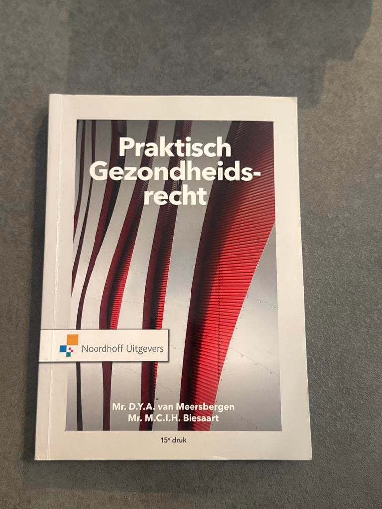D.Y.A. van Meersbergen - Praktisch Gezondheidsrecht, Boeken, Sociale wetenschap, Ophalen of Verzenden, Zo goed als nieuw, D.Y.A. van Meersbergen; M.C.I.H. Biesaart