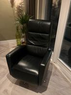 Lederen relaxfauteuil van Hjort Knudsen, Huis en Inrichting, Fauteuils, Ophalen, Minder dan 75 cm, Leer, Zo goed als nieuw
