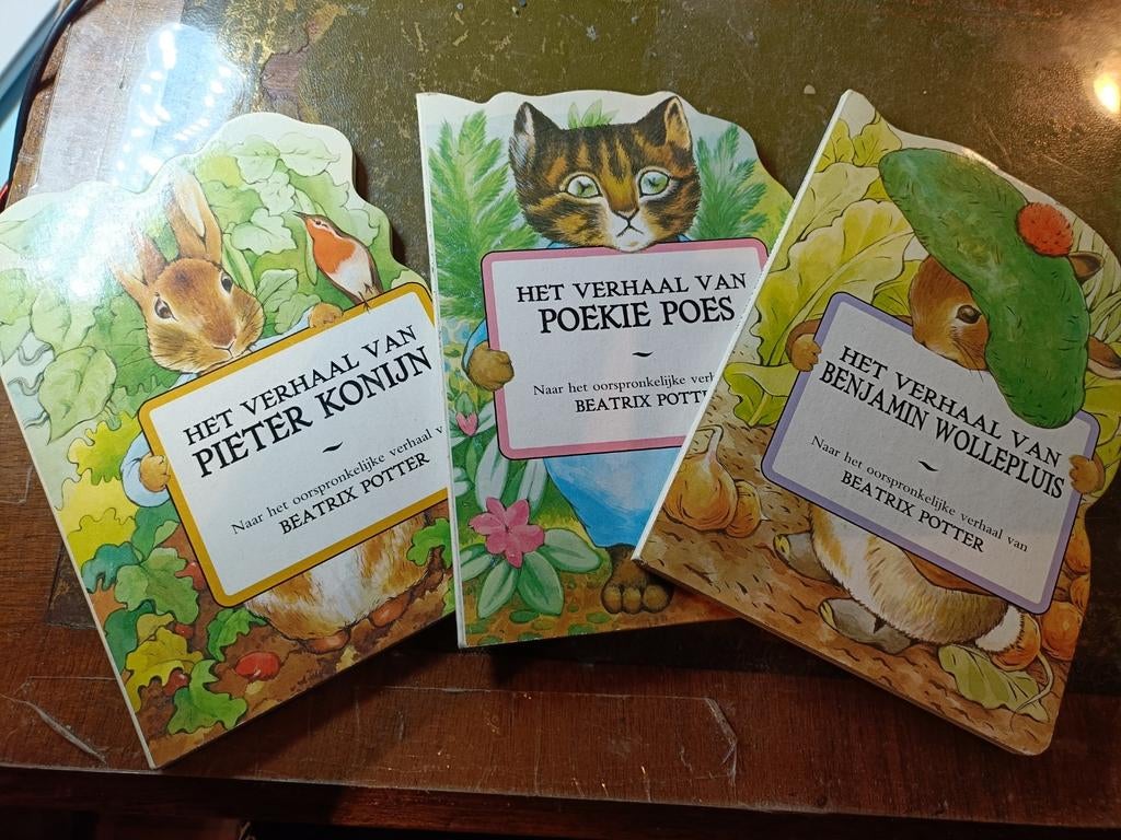 Beatrix Potter: Pieter Konijn, Poekie Poes, Benjami Wollepl, Boeken, Gelezen, Beatrix Potter, Jongen of Meisje, Ophalen of Verzenden