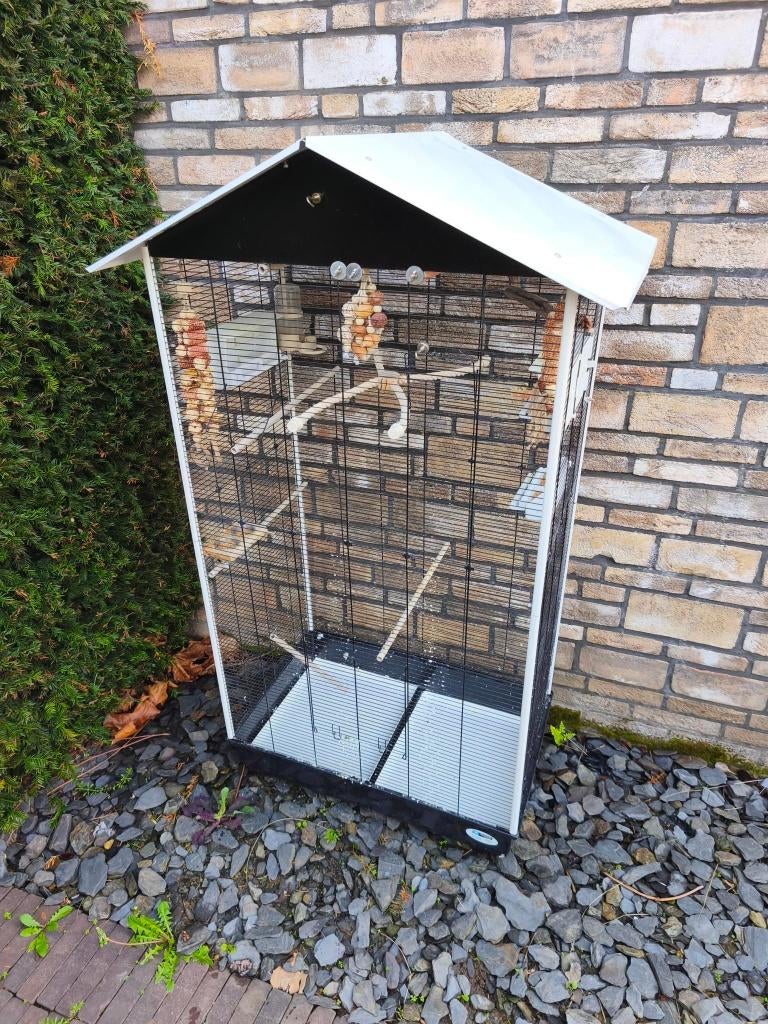 Vogelkooi Ferplast Nota M 95 x 64 x 165,5 cm, Dieren en Toebehoren, Vogels | Hokken en Kooien, Ophalen, Gebruikt, Metaal, Vogelkooi