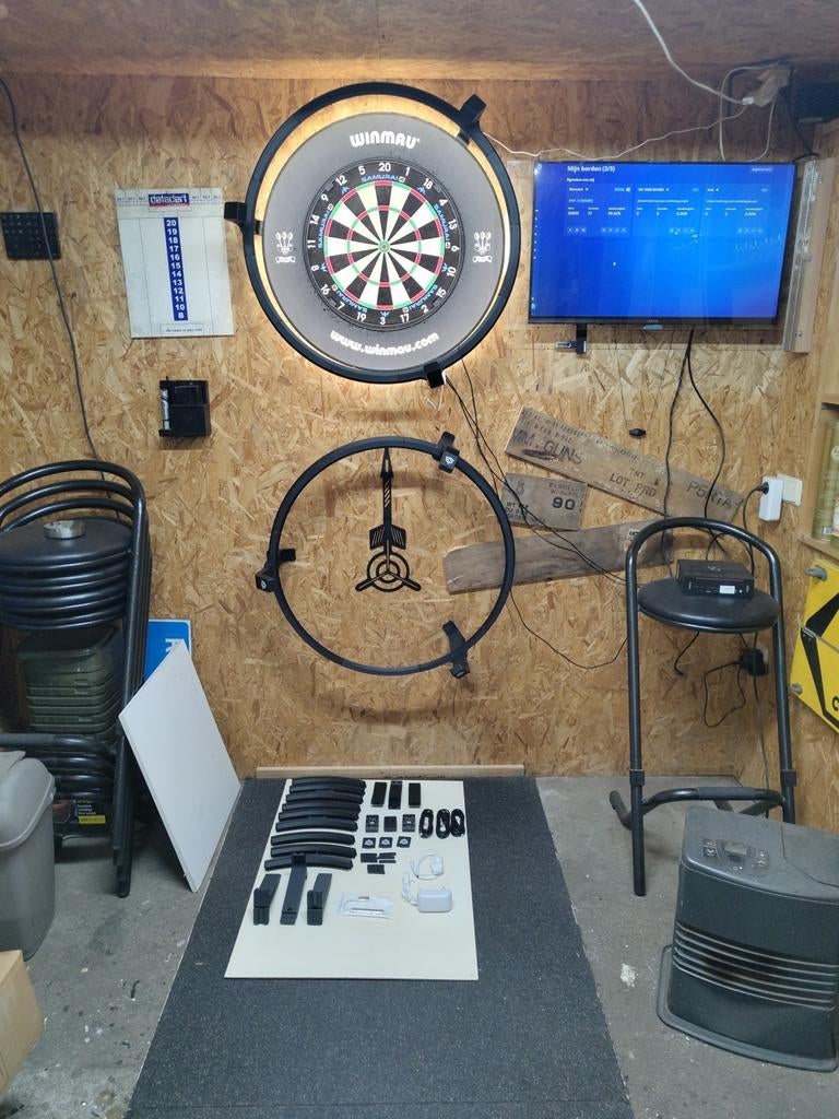 Autodart ring met regelbare cob led verlichting en 3cameras, Sport en Fitness, Darts, Ophalen of Verzenden, Dartbord