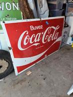 Emaille reclamebord coca cola groot bord, Ophalen, Gebruikt, Reclamebord