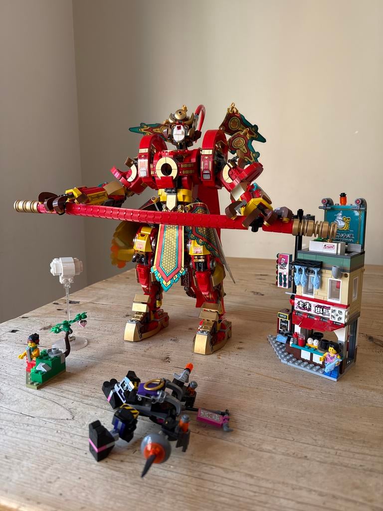 LEGO Monkie Kid: Monkey King Warrior Mech (80012), Overige thema's, Lego, Ophalen of Verzenden, Zo goed als nieuw