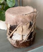 Kleine trommel vacht bont leer Afrika, Ophalen of Verzenden, Zo goed als nieuw, Trommel