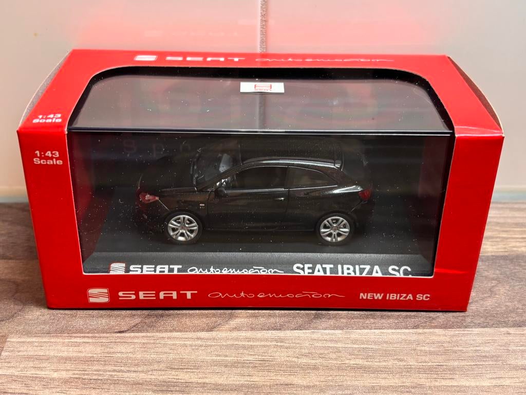 Seat Ibiza SportCoupe Mk4 SC Black Fischer 1:43, Ophalen of Verzenden, Nieuw, Auto, Overige merken