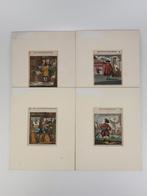 Handgekleurde Gravures – Hollandse Ambachten & Beroepen, Ophalen of Verzenden