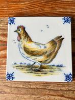Tegel / decoratieve tegel - decor kip, Ophalen of Verzenden