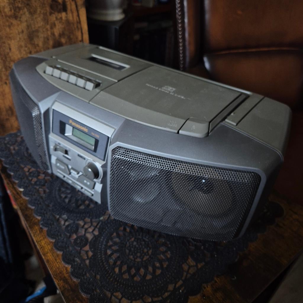 Panasonic RX-DS5 boombox met XBS, cd-speler, cassettedeck, Overige merken, Draagbaar, Ophalen of Verzenden, Zo goed als nieuw