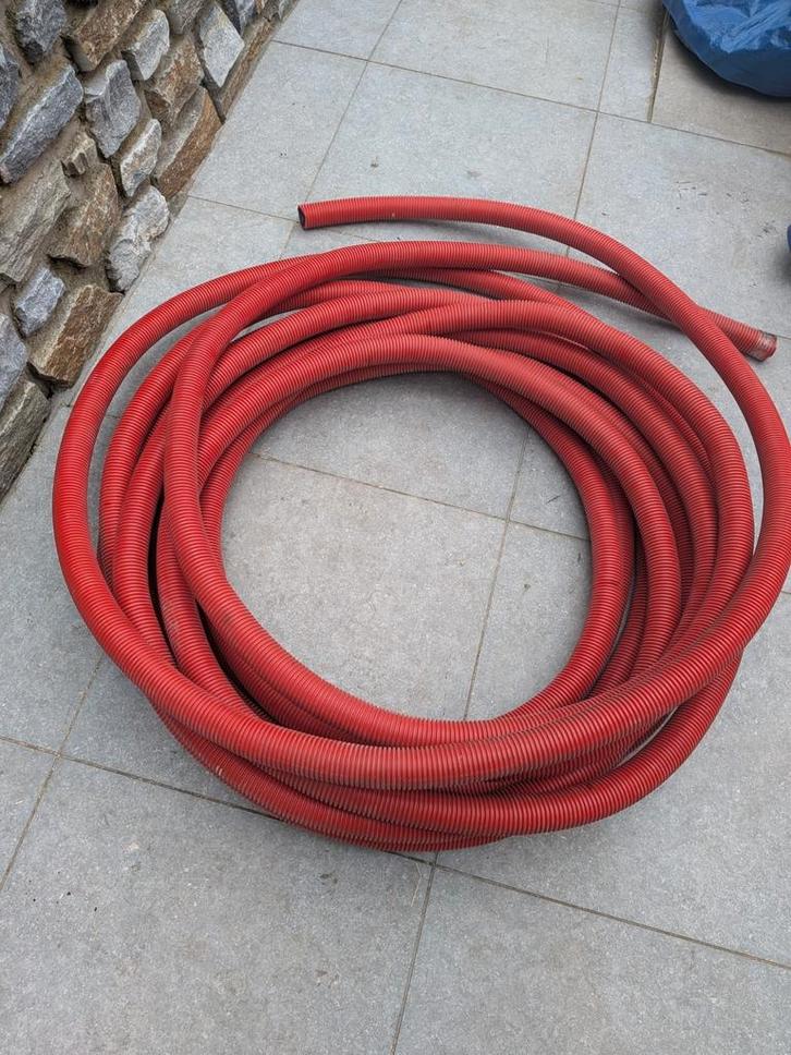 Rode Mantelbuis 50mm - 25 Meter Lang, Doe-het-zelf en Verbouw, Elektra en Kabels, Ophalen