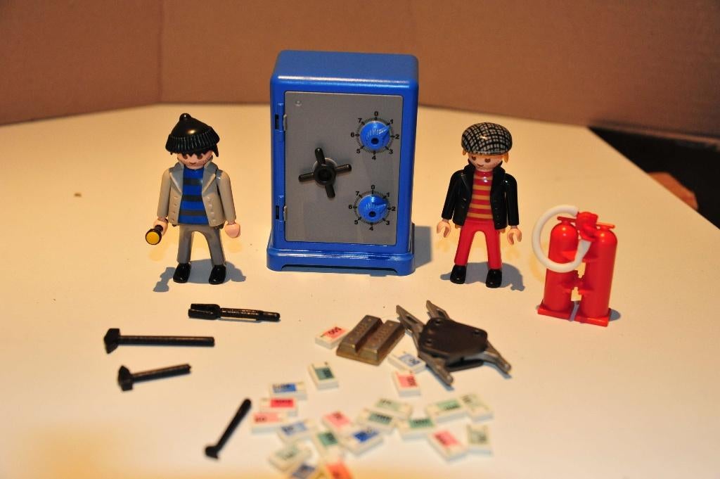 Playmobil Kluiskrakers, erg leuk bij politie! 2 kluizen!, Ophalen of Verzenden, Gebruikt, Complete set