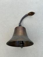 Antieke Bronzen Cafe- Bel met Sierlijke Houder, Ophalen of Verzenden, Koper