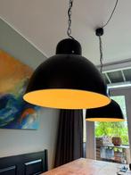 2 Industriele lampen, Huis en Inrichting, Lampen | Hanglampen, Ophalen, Zo goed als nieuw, Metaal, Minder dan 50 cm