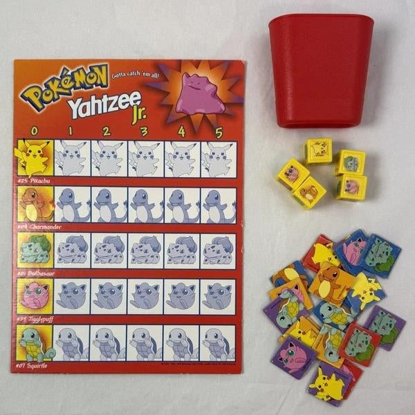 MB Pokemon Pokémon Yahtzee Junior Pikachu Nintendo Vintage, Coolsingel 104, 3011 AG Rotterdam, Netherlands, MB Spellen, Verzenden