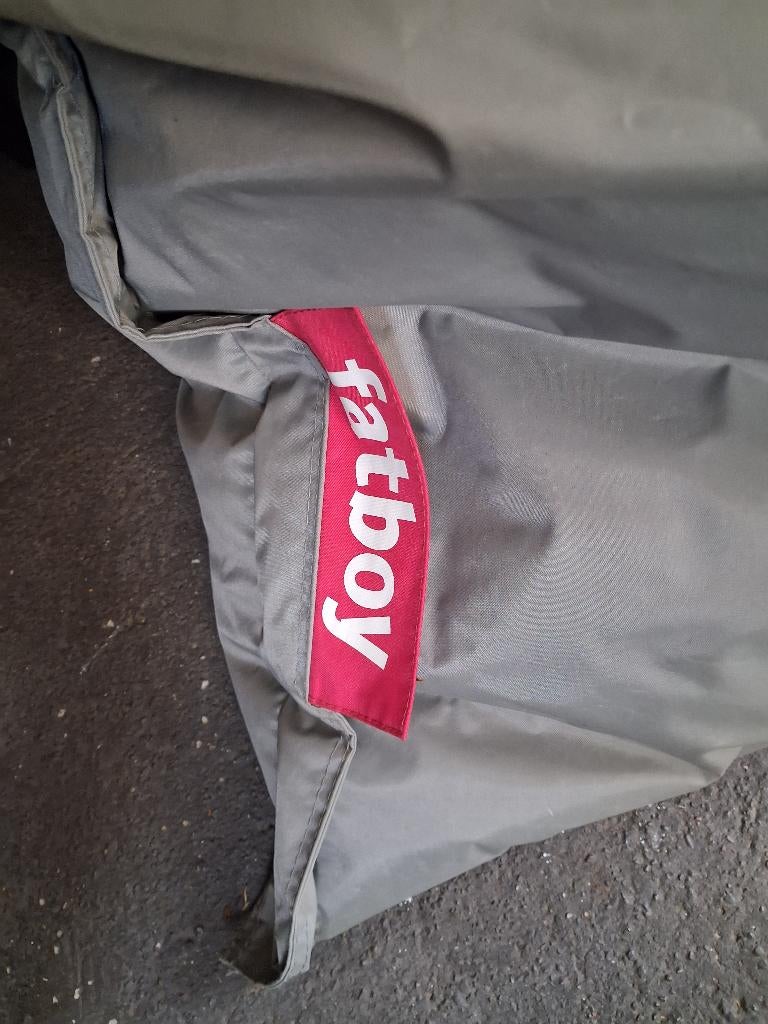 Zitzak Merk FATBOY ,130x130cm (weinig gebruikt.), Ophalen, Zo goed als nieuw, Grijs, Zitzak