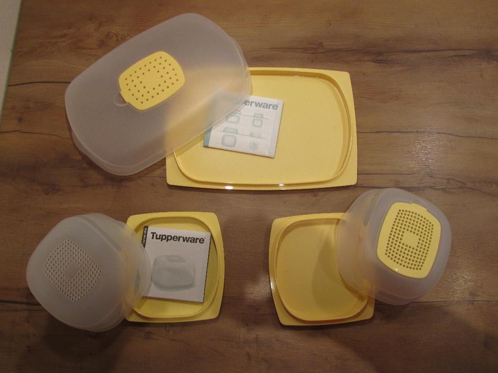 Tupperware Cheessmart kaasdoos geel Cheesmart, Ophalen of Verzenden, Nieuw, Geel, Overige typen