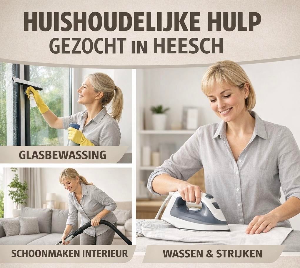 Huishoudelijke hulp gezocht Heesch, Diensten en Vakmensen, Huishoudelijke hulp, Wassen