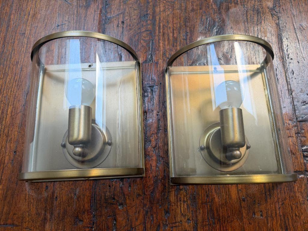 Twee mooie wandkampjes, Ophalen of Verzenden, Gebruikt, Glas