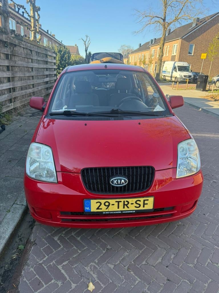 Kia Picanto 1.0 2007 Rood, Auto's, Kia, Voorwielaandrijving, 4 cilinders, 61 pk, Origineel Nederlands