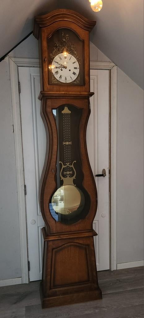 Zeldzame Haantjesklok Staande Klok met Slagwerk, Ophalen